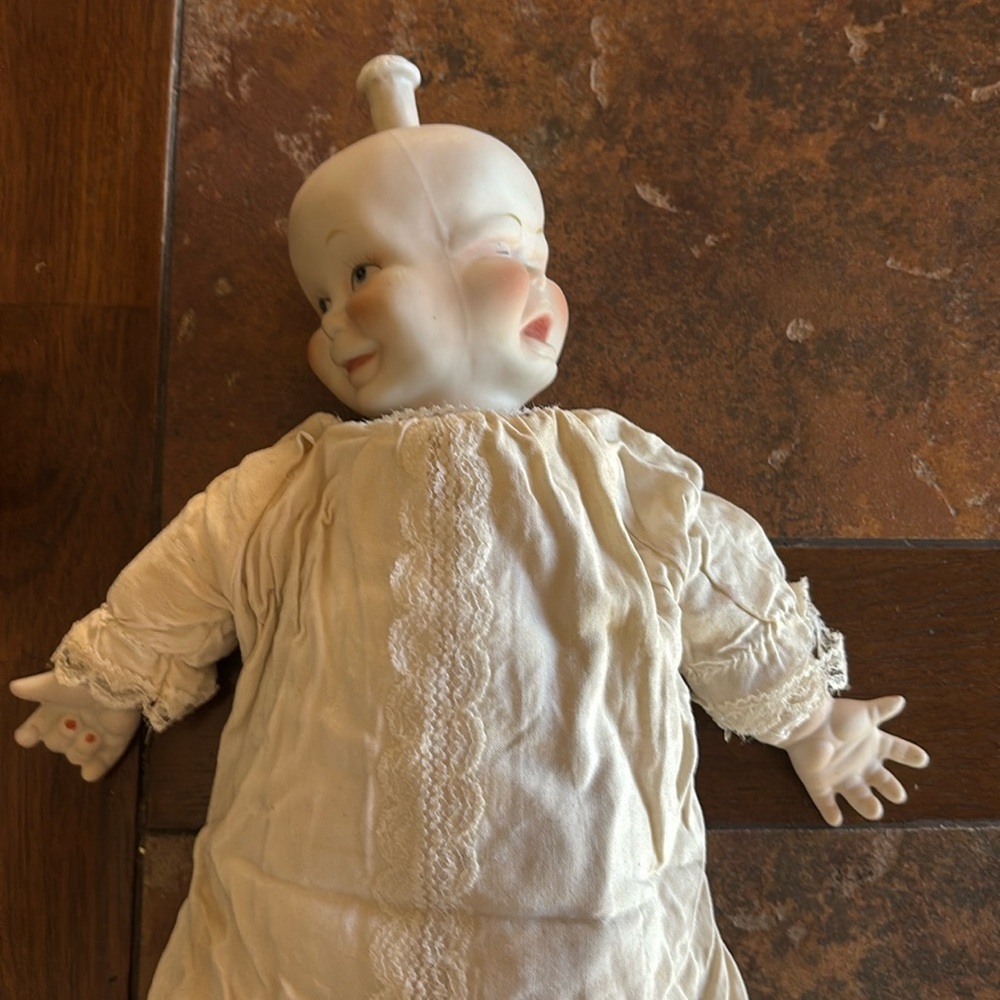 Vintage Three-faced Bisque Doll